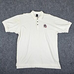 Vintage 2000 Nike NCAA Final Four Short Sleeve Polo Shirt White Men's Size‎ XL